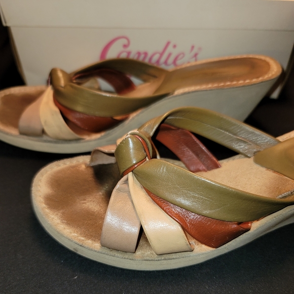 Candies Multi Color Strap Sandals - Picture 5 of 10